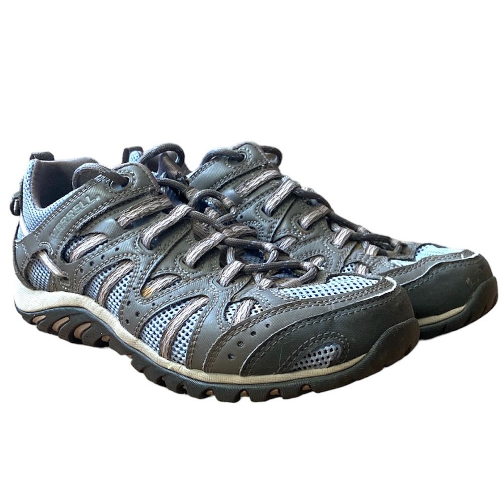 Merrell Waterpro Manistee Opal Gray Lavender Lustre Hiking Outdoor Shoes Size 7